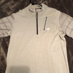 1/4 zip new balance dry fit shirt